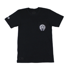 Authentic Chrome Hearts CH Multi Colored Horseshoe Straight Cross T-Shirt – front view