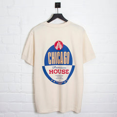 Chicago House Back Print - Tshirt - Natural