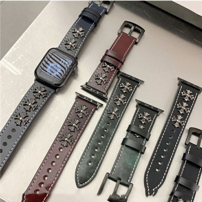 Chrome Hearts Apple Watch Band – watch front view