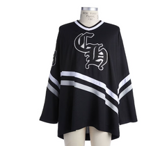 Chrome Hearts Hockey Jersey Black – shirt front view