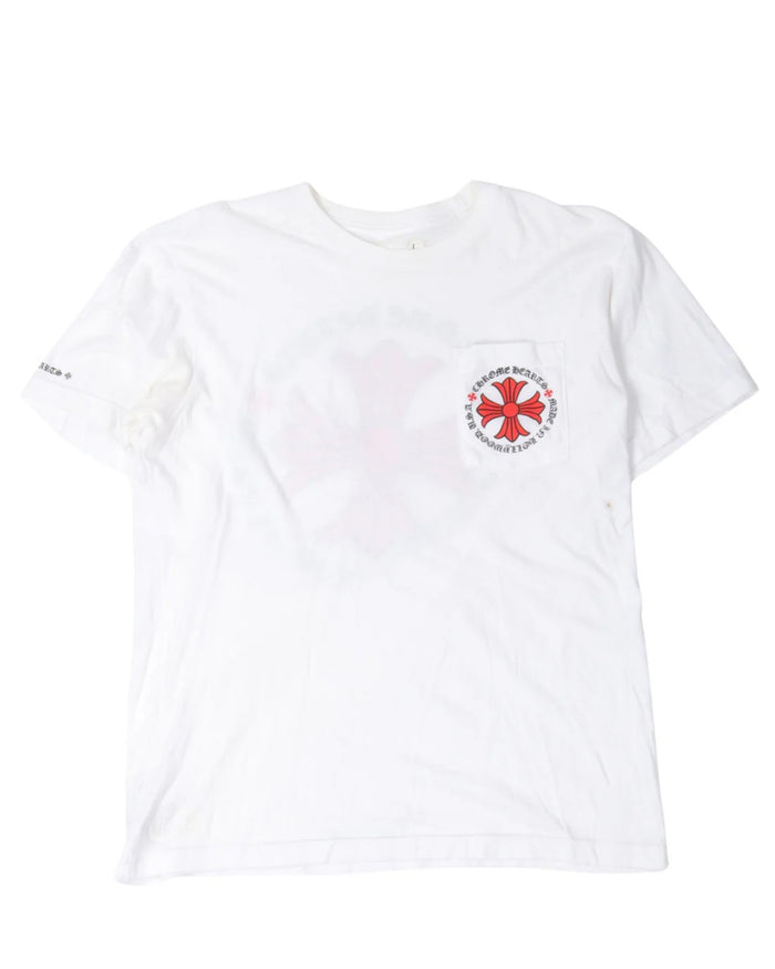 Chrome Hearts Men’s Red And White Shirt – shirt front view