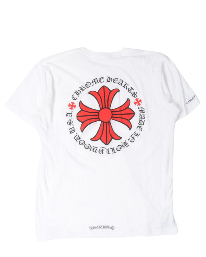 Authentic Chrome Hearts Chrome Hearts Men’s Red And White Shirt – front view