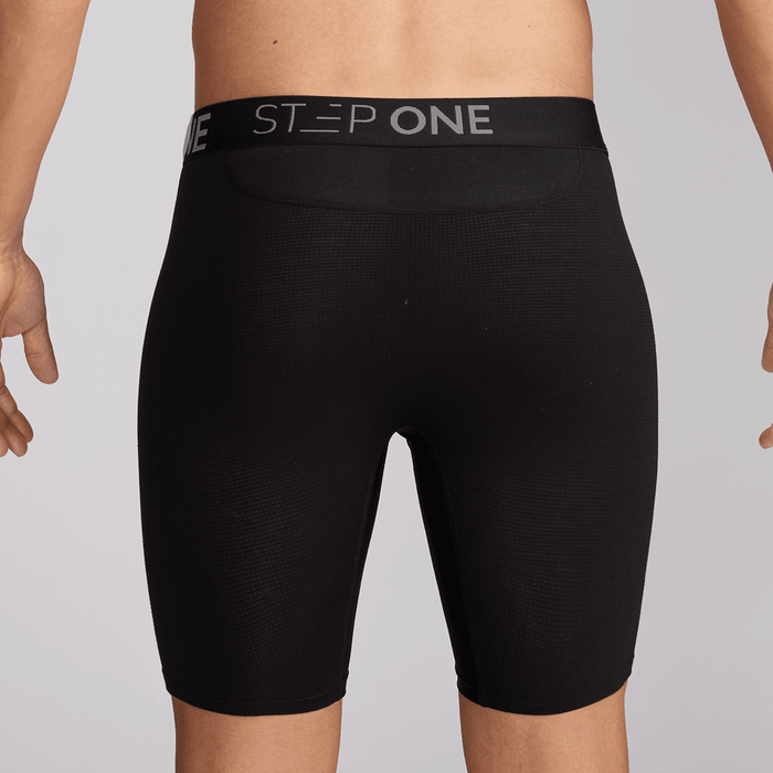Boxer Brief Sport Cloud Mesh - Black - Bamboo Underwear - Model:Ivan M