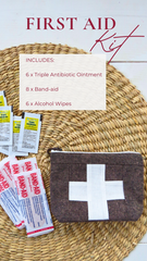 Compact First Aid Pouch – Handmade Medical Travel Kit