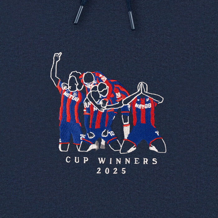 ART OF Crystal Palace Cup Winners Hoodie | Embroidered Football Sweat