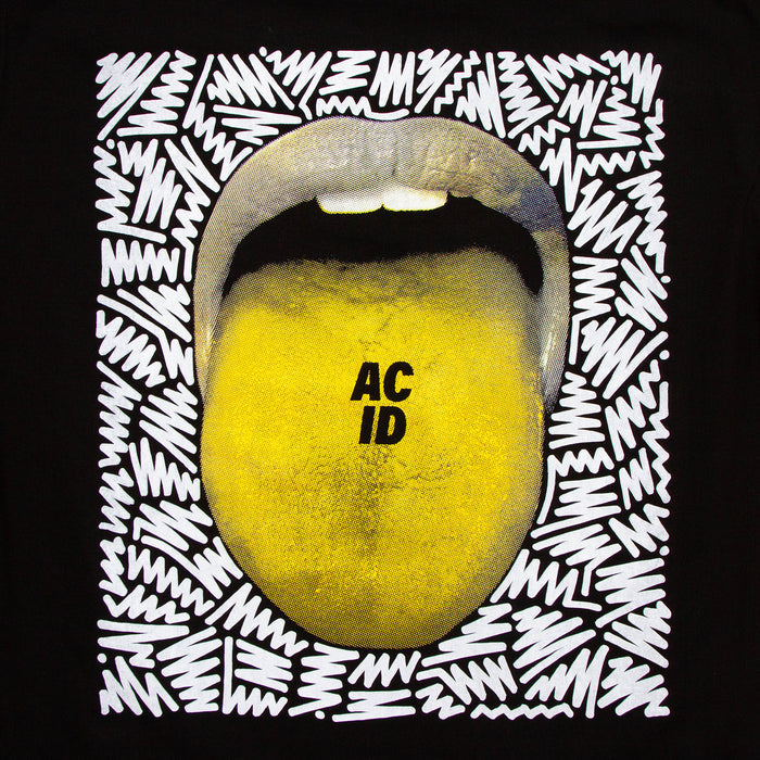 Doodle Acid Drop Back Print - Tshirt - Black
