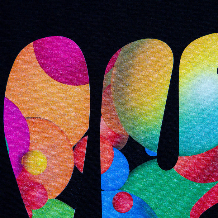 Droplet Face 008 - Tshirt - Black