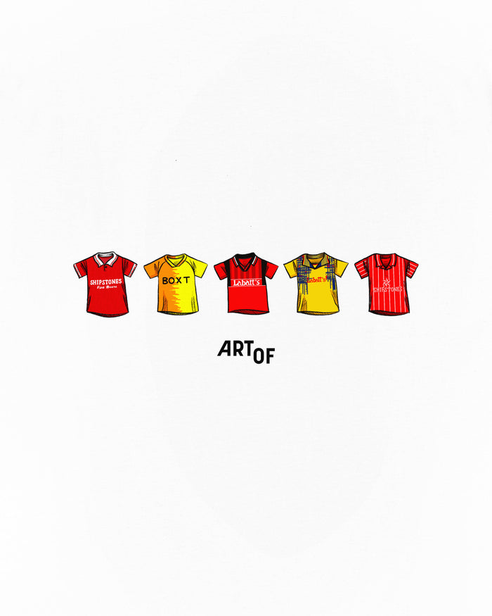 ART OF x Forest Classics Tee | NFFC White Graphic Football T-shirt