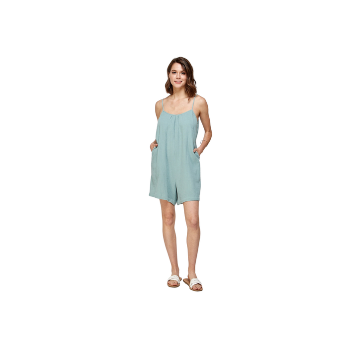 Gauze Romper - Seafoam