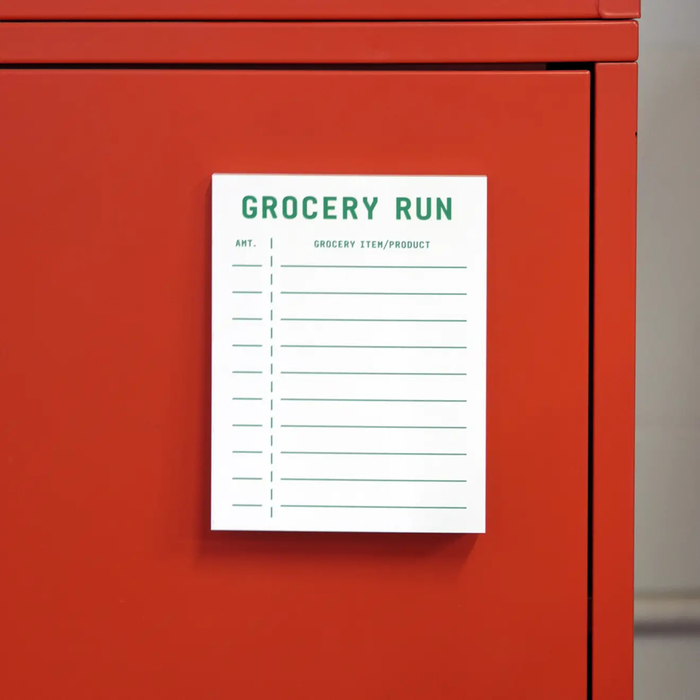 Grocery Run Magnetic Notepad