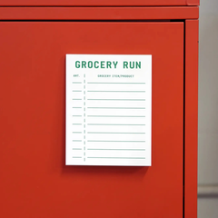 Grocery Run Magnetic Notepad