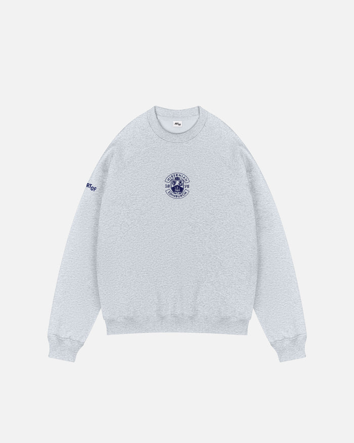 ART OF x Hibernian Single Colour Crest Sweat | Grey Football Jumper