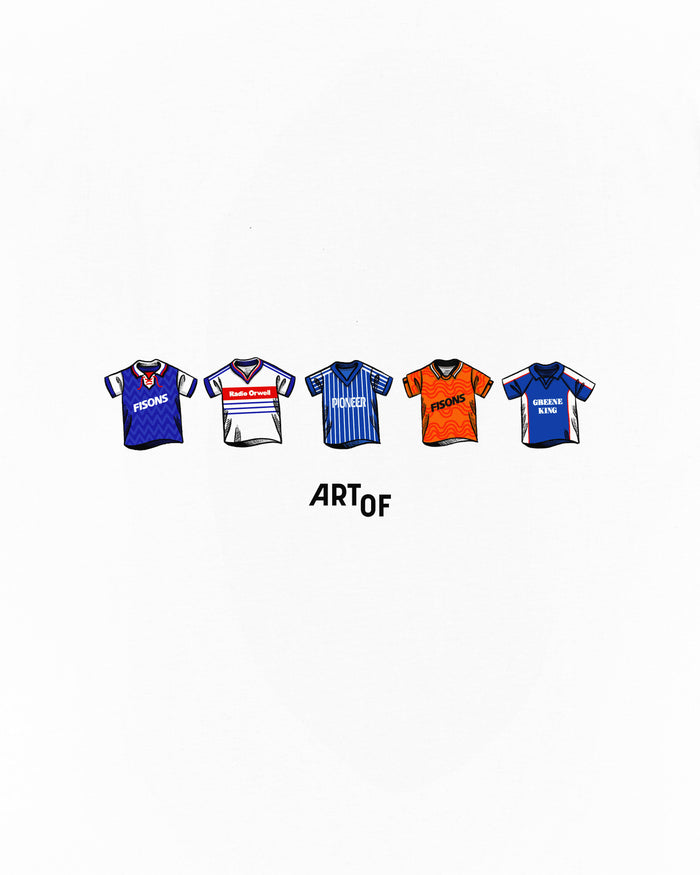 ART OF Ipswich Town Classics Tee | ITFC White Graphic Football T-shirt