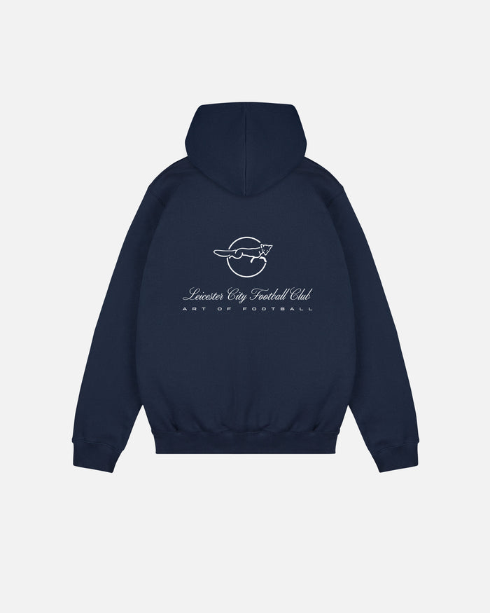 ART OF x Leicester Heritage Hoodie | LCFC Navy Printed Football Sweat