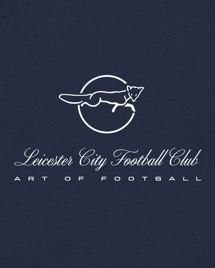 ART OF x Leicester Heritage Hoodie | LCFC Navy Printed Football Sweat