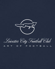ART OF x Leicester Heritage Hoodie | LCFC Navy Printed Football Sweat
