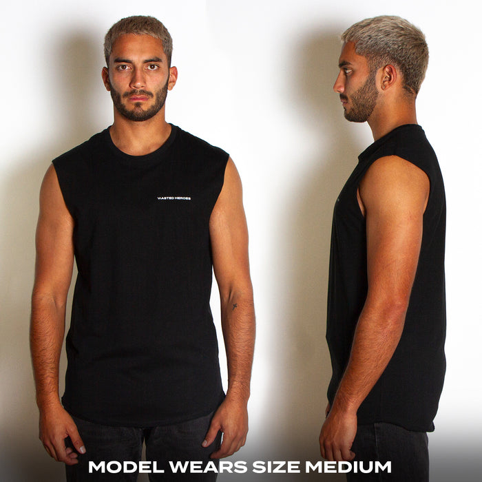 PD Reg Psychedelic Disco Back Print  - Tank Tshirt - Black