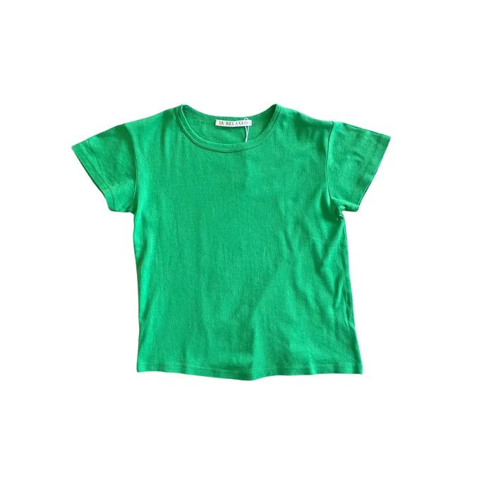 Pointelle Baby Tee - Clover