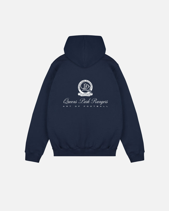 ART OF x QPR Heritage Hoodie | Navy Graphic Printed Football Sweat
