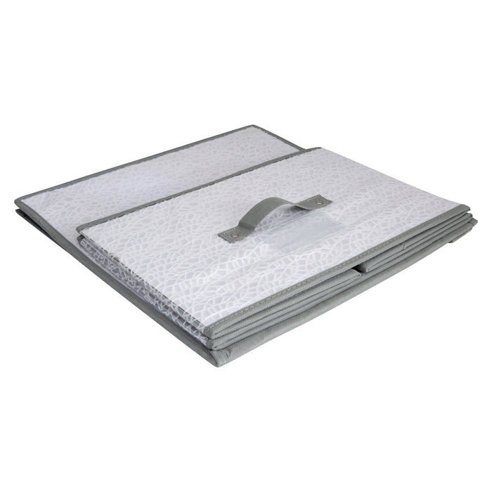 Simplify Embossed Nest Jumbo Storage Box-White