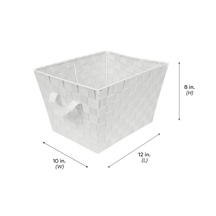 Simplify Small 10" Woven Storage Bin-Heather Gray