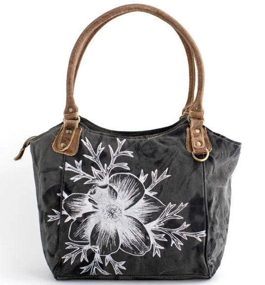 Recycled Handbag / Pasque Flower