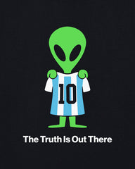 ART OF The Truth Is Out There Tee | Black Graphic Football T-shirt
