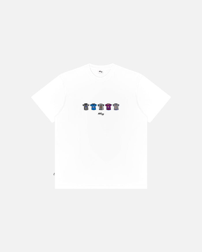 ART OF Toon Printed Classics Tee | NUFC White Graphic Football T-shirt