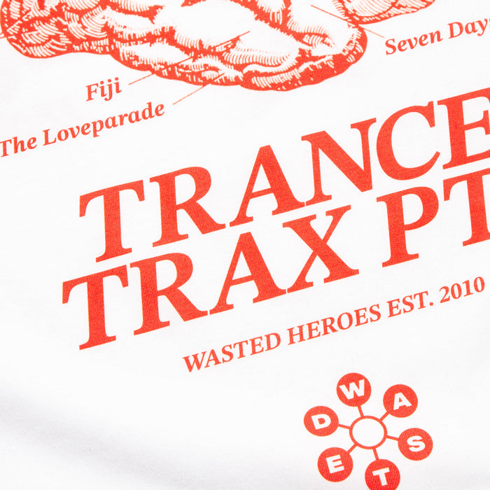Trance Trax PT1 Front Print - Tshirt - White