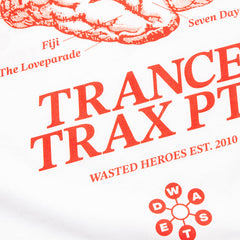 Trance Trax PT1 Front Print - Tshirt - White