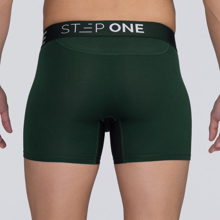 Trunk - Dark Green - Bamboo Underwear - Model:Ivan