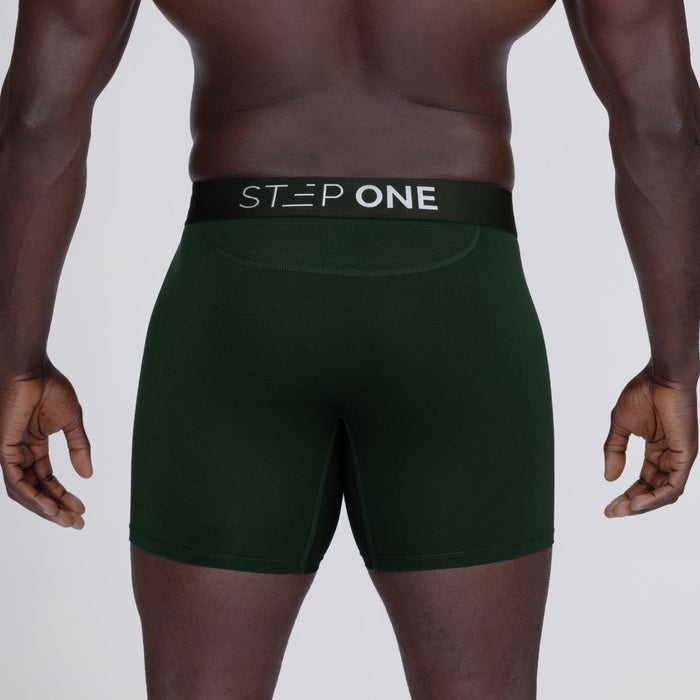 Trunk - Dark Green - Bamboo Underwear - Model:Baba