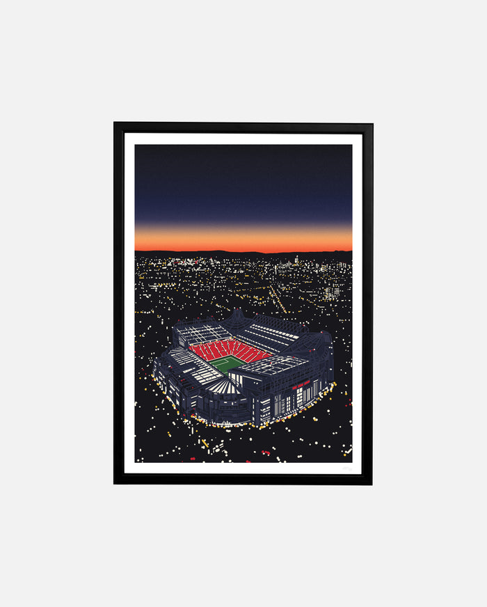ART OF United Under The Lights Framed Print | MUFC Football Wall Art