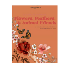 Watercolor Workbook: Flowers, Feathers, and Animal Friends