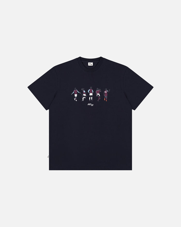 ART OF x West Ham Icons Tee | AOF WHUFC Navy Graphic Football T-shirt