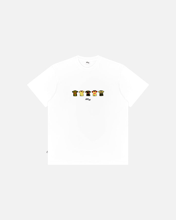 ART OF x Watford Classics Tee | WFC White Graphic Football T-shirt