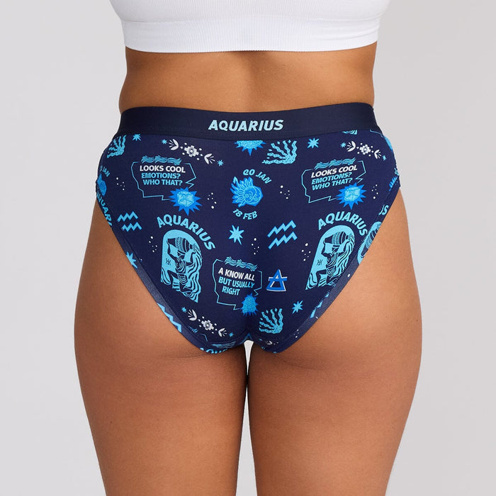 Women's Bikini Brief - Aquarius - Bamboo Underwear
