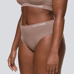 Women's SmoothFit Bikini Brief - Ash Brown - Bamboo Underwear