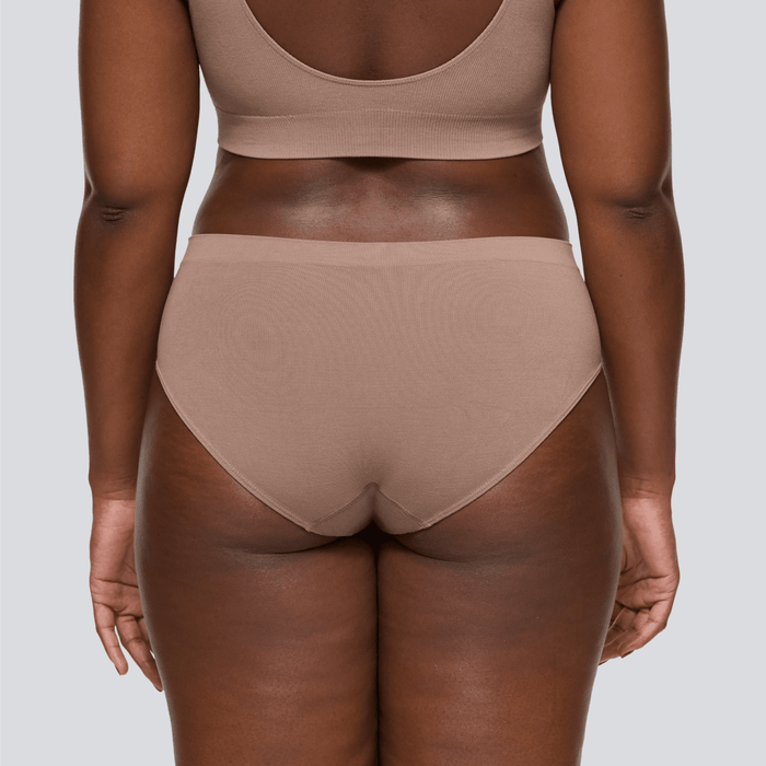 Women's SmoothFit Bikini Brief - Ash Brown - Bamboo Underwear