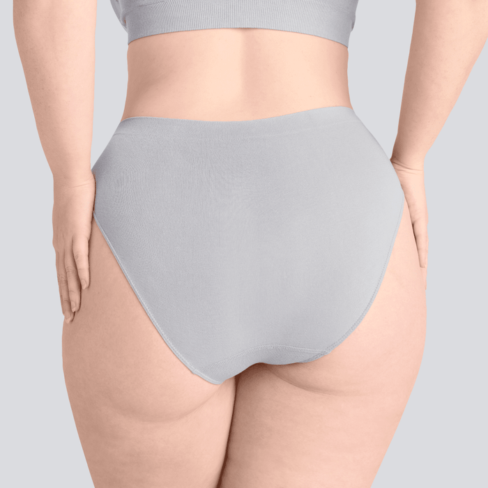 Women's SmoothFit Bikini Brief - Grey - Bamboo Underwear