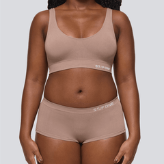 Women's SmoothFit Boyleg - Ash Brown - Bamboo Underwear
