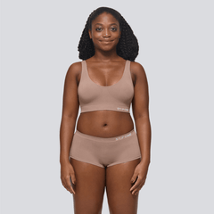 Women's SmoothFit Boyleg - Ash Brown - Bamboo Underwear