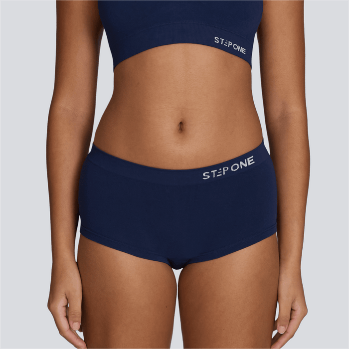 Women's SmoothFit Boyleg - Navy - Bamboo Underwear - Model:Armani