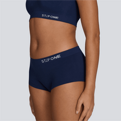 Women's SmoothFit Boyleg - Navy - Bamboo Underwear - Model:Armani