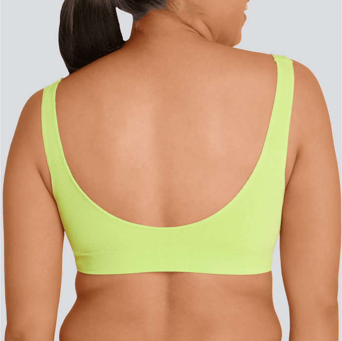 Women's SmoothFit Padded Bra - Lime Spark - Bamboo Underwear