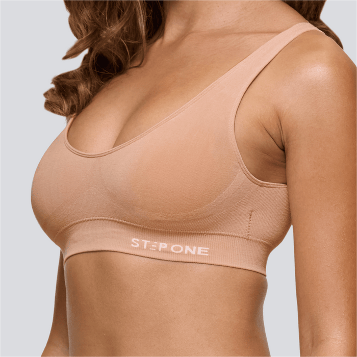 Women's SmoothFit Padded Bra - Pink Beige - Bamboo Underwear