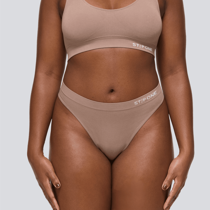 Women's SmoothFit Thong - Ash Brown - Bamboo Underwear