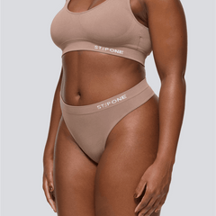 Women's SmoothFit Thong - Ash Brown - Bamboo Underwear