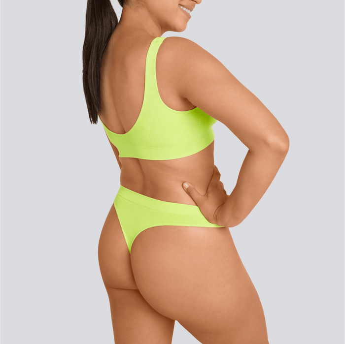 Women's SmoothFit Thong - Lime Spark - Bamboo Underwear